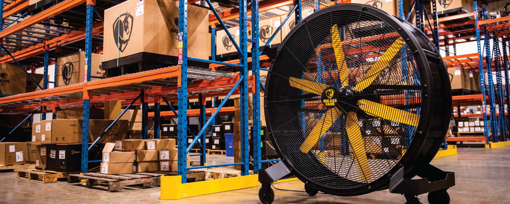 Industrial Fan for a Warehouse